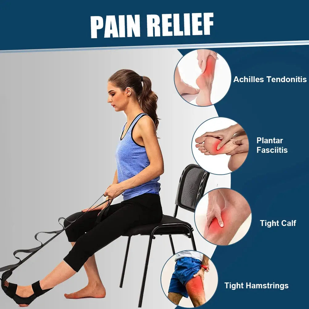 148cm Yoga Leg Ankle Brace Support Training Stretching Belt Stroke Hemiplegia Rehabilitation Strap Correction Braces Yoga Belt SlimmingHut
