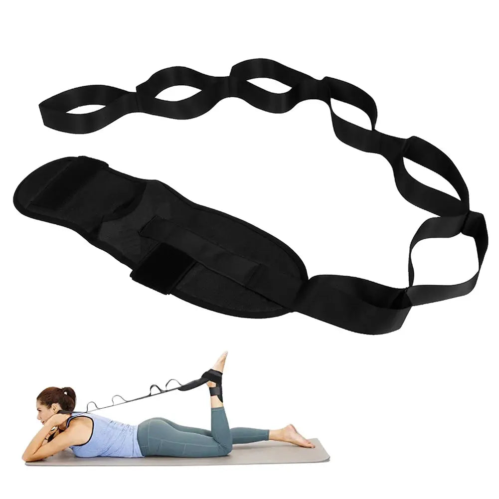 148cm Yoga Leg Ankle Brace Support Training Stretching Belt Stroke Hemiplegia Rehabilitation Strap Correction Braces Yoga Belt SlimmingHut