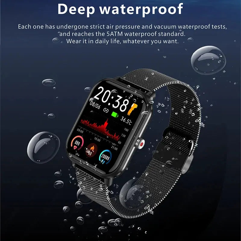 2023 New Smart Watch Men Blood Oxygen Monitoring Sports Fitness Watch Man Woman Body Temperature Monitor Smart Watch For Xiaomi - SlimmingHut