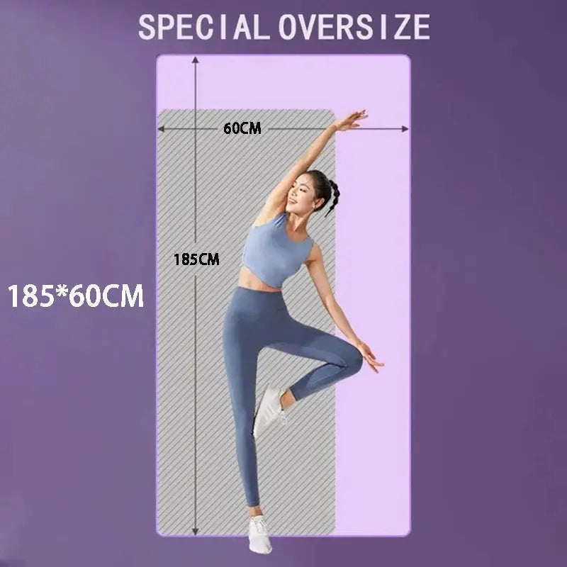 15MM//20MM Thick Non-slip Yoga Mat High-density Sports Fitness Mat Home Sports Pilates Gymnastics Exercise Gymnastics SlimmingHut
