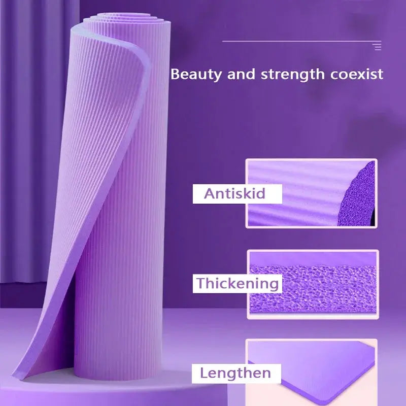 15MM//20MM Thick Non-slip Yoga Mat High-density Sports Fitness Mat Home Sports Pilates Gymnastics Exercise Gymnastics SlimmingHut