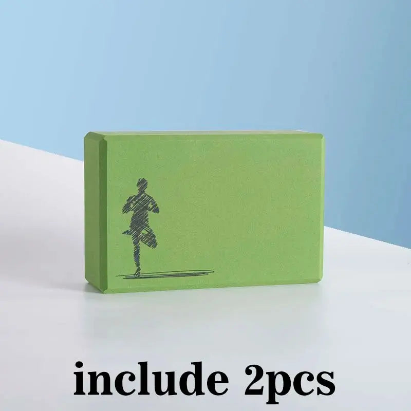 2pcs set EVA yoga block foam brick black Stretching Aid Gym Pilates for Exercise Fitness SlimmingHut