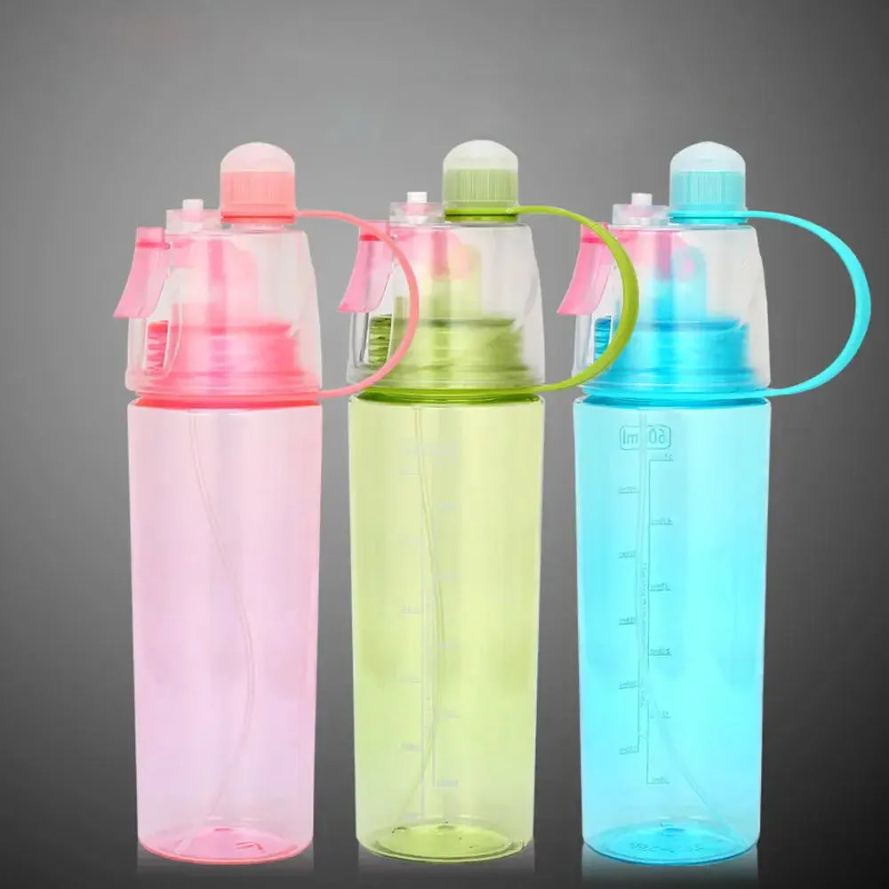 600Ml Large Capacity Creative Plastic Spray Sports Water Cup for Fall Prevention Portable Space Cup for Cooling Water Supplement SlimmingHut