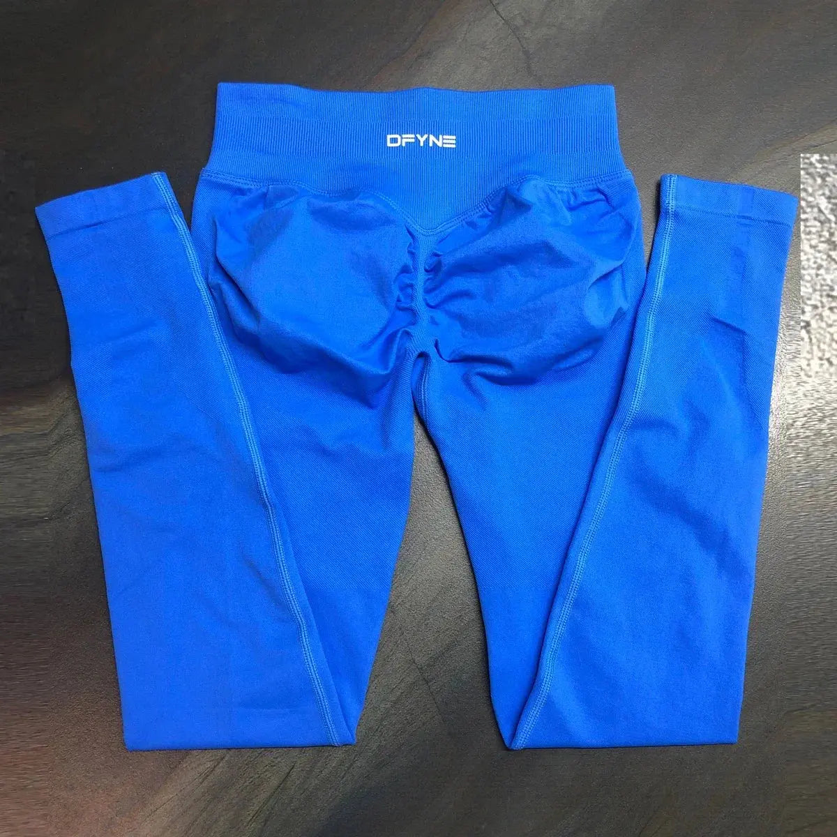 Dfyne Impact Leggings for Women Seamless Yoga Legging Flex Scrunch Bum Gym Legging Low Waistband Fitness Sports Tights - SlimmingHut