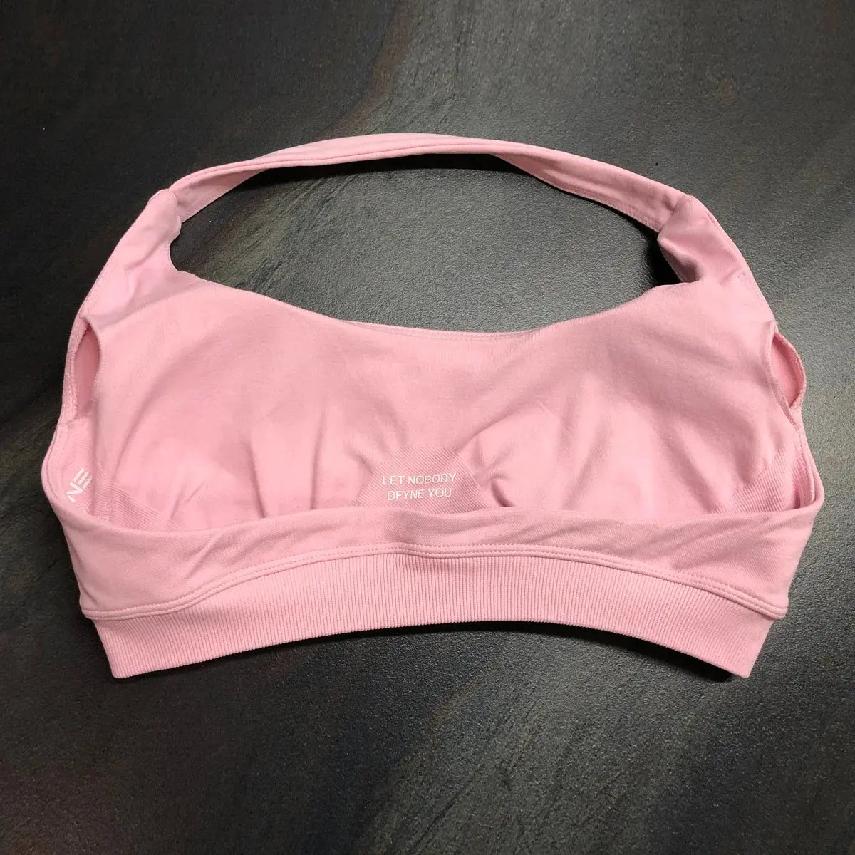 Dfyne Impact Sports Bra for Women Seamless Halter Bra Open Back Yoga Top Bras Medium Support Gym Crop Top Padded Sportswear SlimmingHut