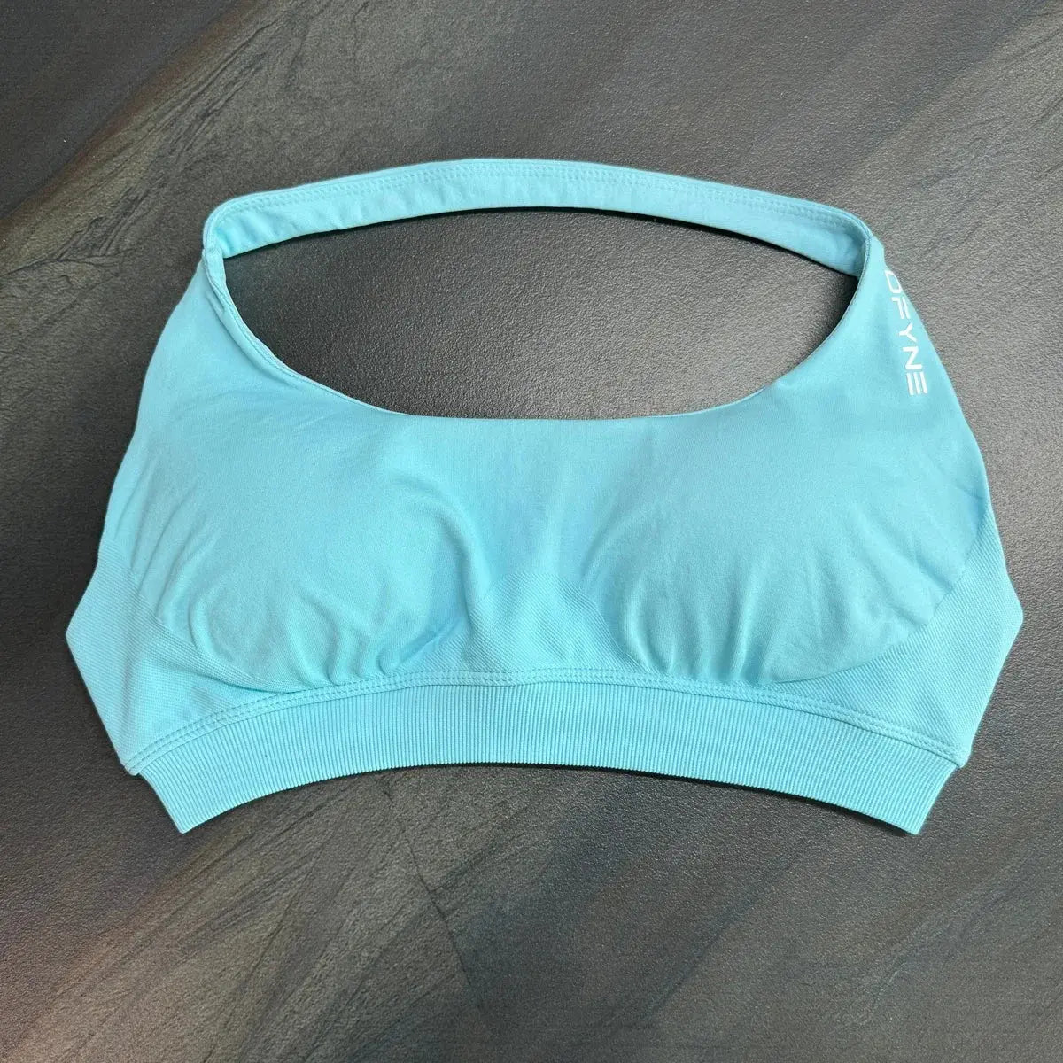 Dfyne Impact Sports Bra for Women Seamless Halter Bra Open Back Yoga Top Bras Medium Support Gym Crop Top Padded Sportswear - SlimmingHut
