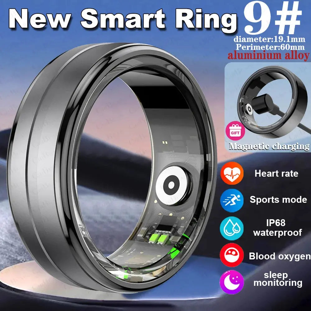 For Xiaomi New Smart Ring Men Women Heart Rate Blood Oxygen Sleep Health Monitor Sport Fitness Tracker Smartring For Android IOS - SlimmingHut