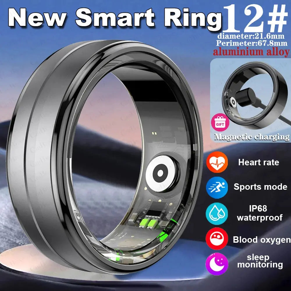 For Xiaomi New Smart Ring Men Women Heart Rate Blood Oxygen Sleep Health Monitor Sport Fitness Tracker Smartring For Android IOS - SlimmingHut