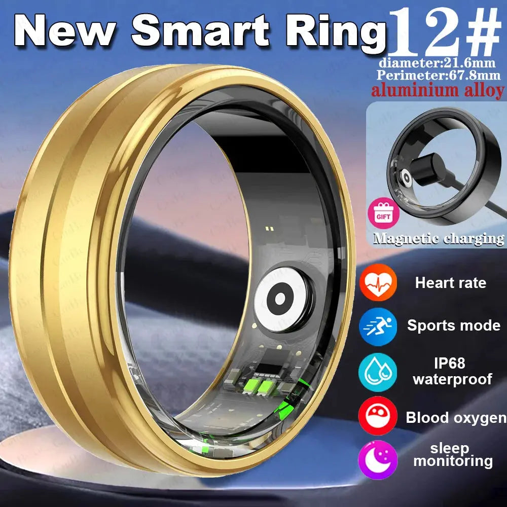 For Xiaomi New Smart Ring Men Women Heart Rate Blood Oxygen Sleep Health Monitor Sport Fitness Tracker Smartring For Android IOS - SlimmingHut