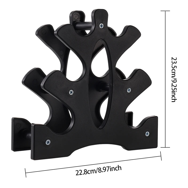 New Dumbbell Rack Stand 3 Tier Dumbbells Weights Handle Stand Holds 30 Pounds Fitness Gym Equipment Accessories SlimmingHut
