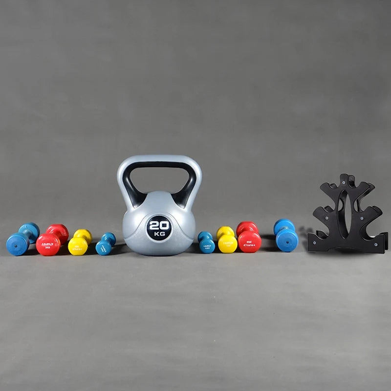 New Dumbbell Rack Stand 3 Tier Dumbbells Weights Handle Stand Holds 30 Pounds Fitness Gym Equipment Accessories SlimmingHut