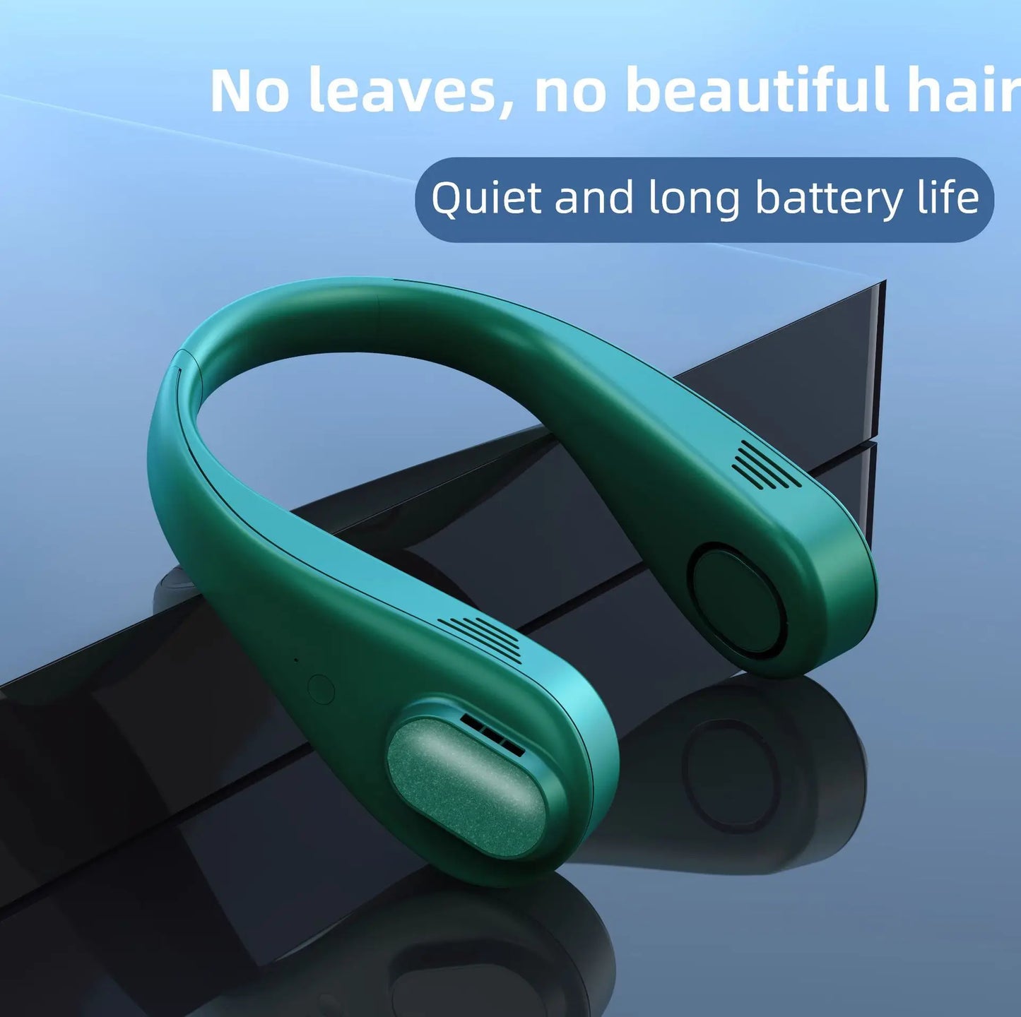 Lazy Hanging Neck Fan Mini Brands Adjustable Size Mute Outdoor Sports Gadgets USB Small Neck Fan No Suck Hair SlimmingHut