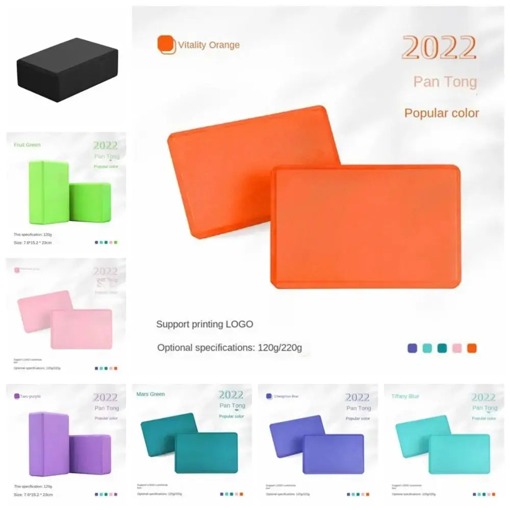 High Density Yoga Foam Blocks Crossfit Exercise Solid Color Non-slip Props Brick EVA Lightweight Yoga Block Fitness SlimmingHut