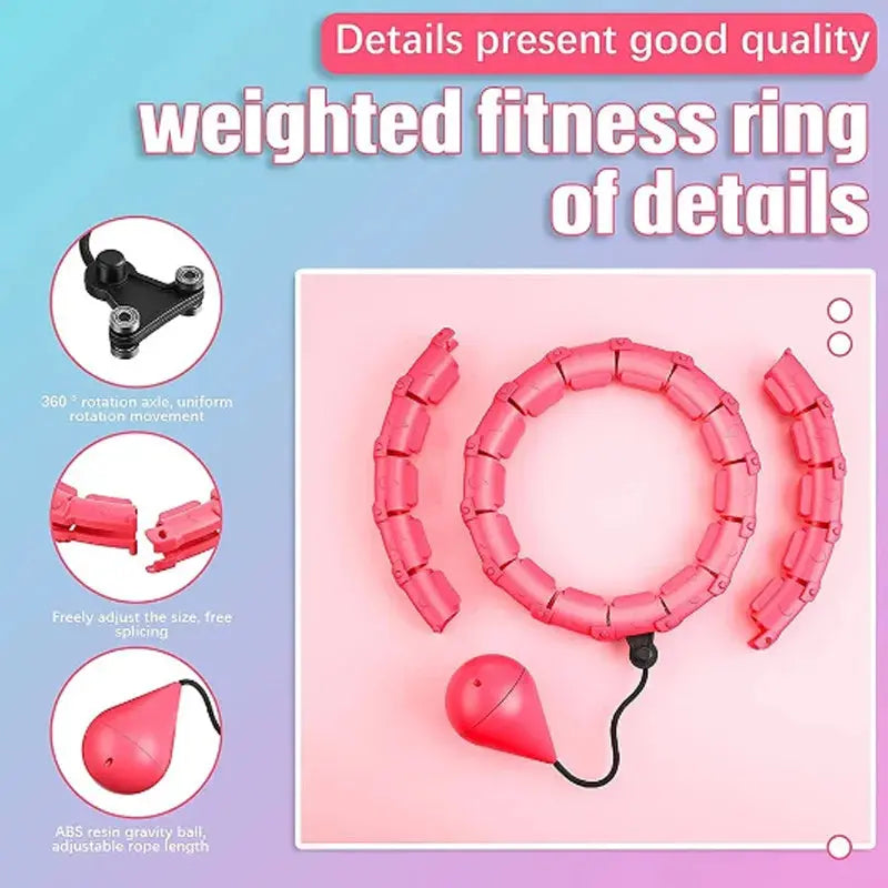 Intelligent Exercise Hoop Weight Loss And Slimming Exercise Fat Burning Fitness Equipment Special Detachable Massager SlimmingHut