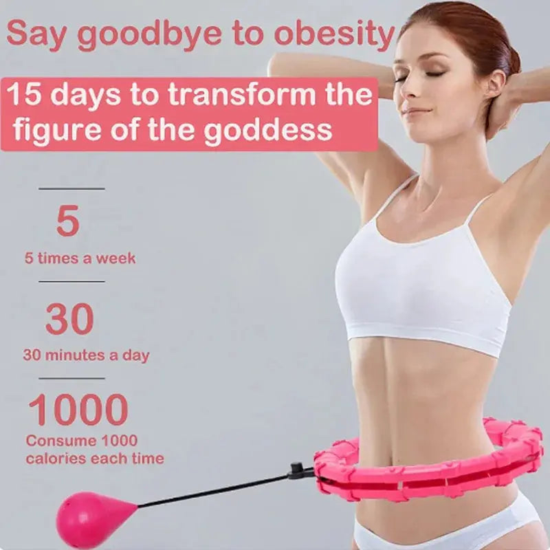 Intelligent Exercise Hoop Weight Loss And Slimming Exercise Fat Burning Fitness Equipment Special Detachable Massager SlimmingHut