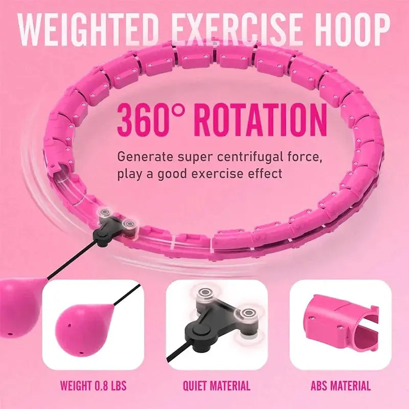 Intelligent Exercise Hoop Weight Loss And Slimming Exercise Fat Burning Fitness Equipment Special Detachable Massager SlimmingHut