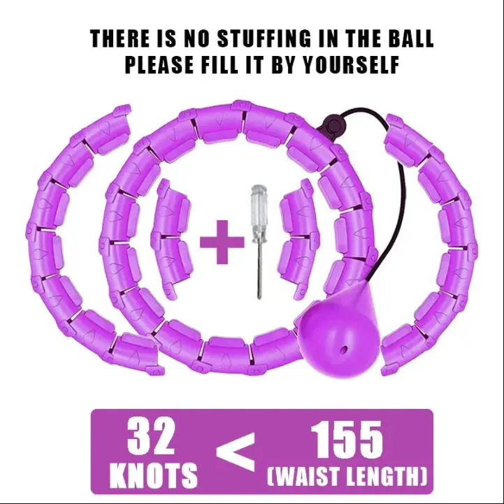 Intelligent Exercise Hoop Weight Loss And Slimming Exercise Fat Burning Fitness Equipment Special Detachable Massager - SlimmingHut