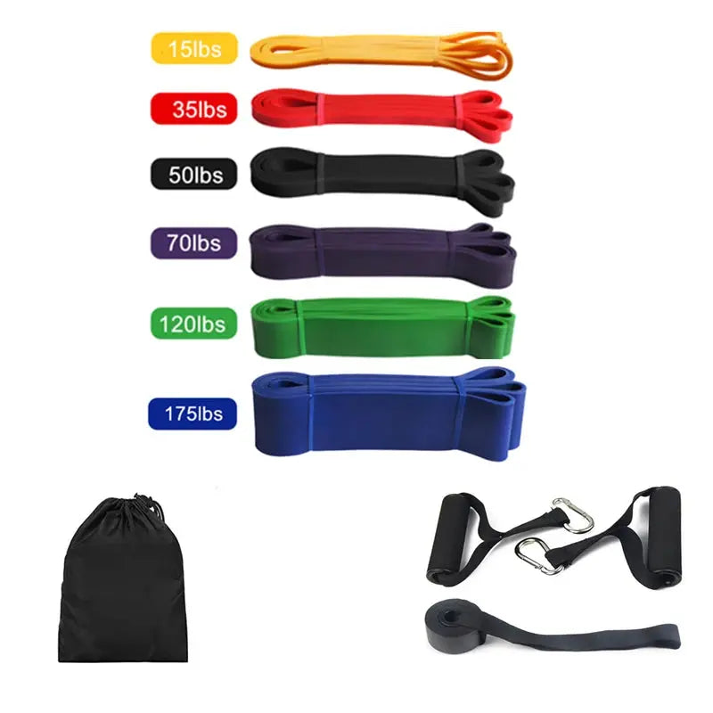 Latex Stretch Resistance Band Expander Elastic Bands For Sport Pull Up Assistance Band Home Workout Pilates Gym Equipment - SlimmingHut