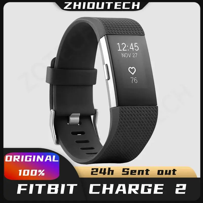 Original Fitbit Charge 2 Tracker Smartwatch Fitness Exercise Bracelet GPS Heart Rate Monitor Waterpoof For IOS Android - SlimmingHut