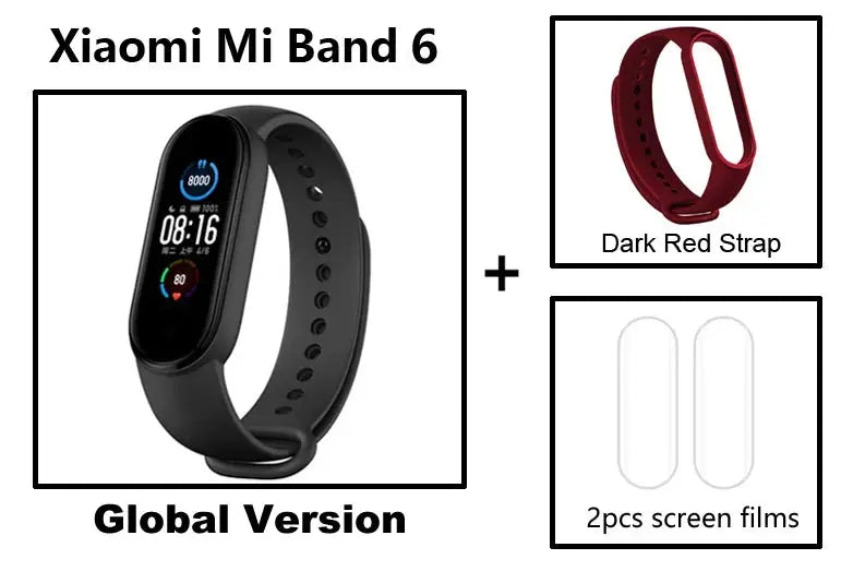 Original Xiaomi Band 6 Intelligent Heart Rate Monitoring Running Counting Sports Tracking Bracelet Version Global - SlimmingHut