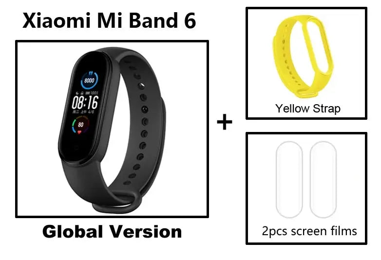 Original Xiaomi Band 6 Intelligent Heart Rate Monitoring Running Counting Sports Tracking Bracelet Version Global - SlimmingHut