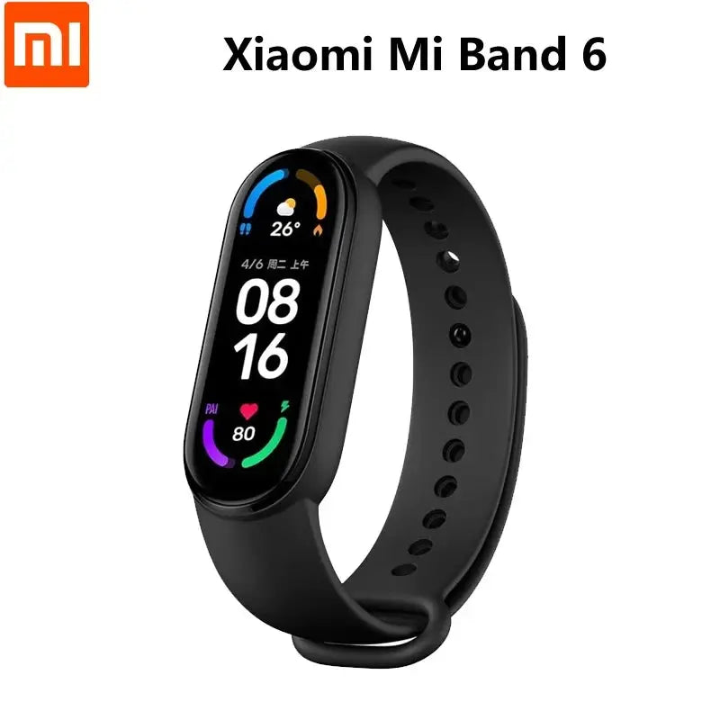 Original Xiaomi Band 6 Intelligent Heart Rate Monitoring Running Counting Sports Tracking Bracelet Version Global - SlimmingHut