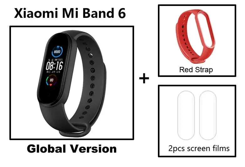 Original Xiaomi Band 6 Intelligent Heart Rate Monitoring Running Counting Sports Tracking Bracelet Version Global - SlimmingHut