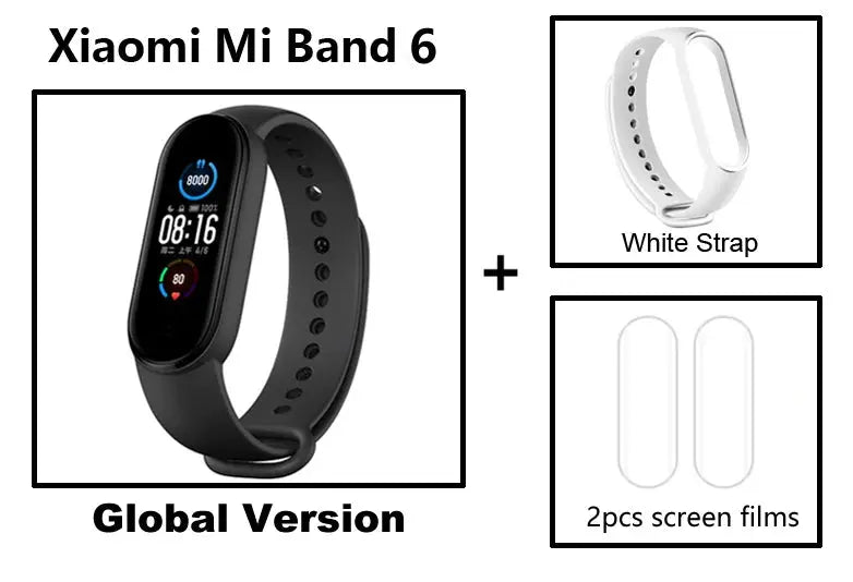 Original Xiaomi Band 6 Intelligent Heart Rate Monitoring Running Counting Sports Tracking Bracelet Version Global - SlimmingHut