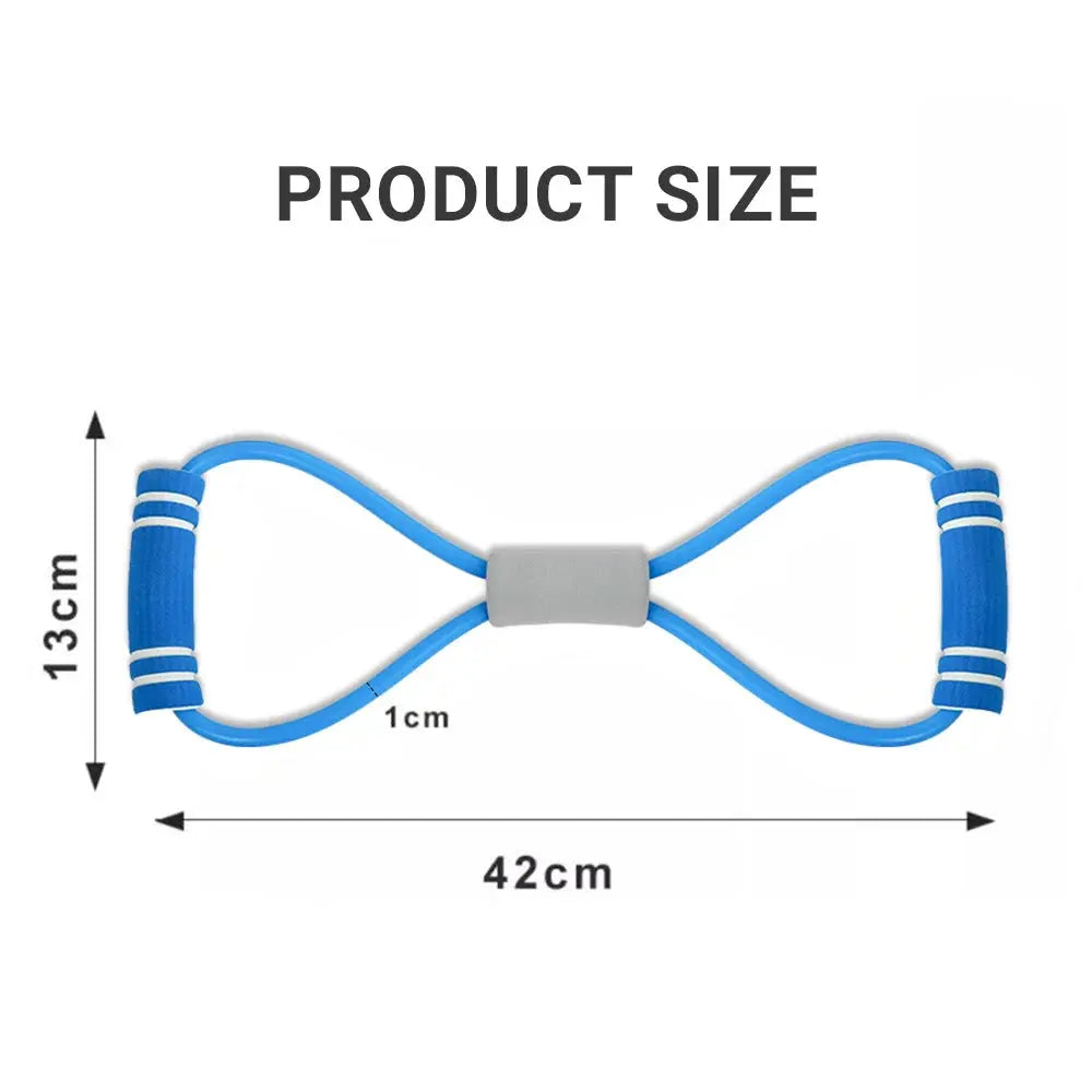 PINJIAN Resistance Bands 8-Shape Gym Yoga Tension Exercise Resistance Rope Strength Training Fitness Tool Portable Fitness Equip - SlimmingHut