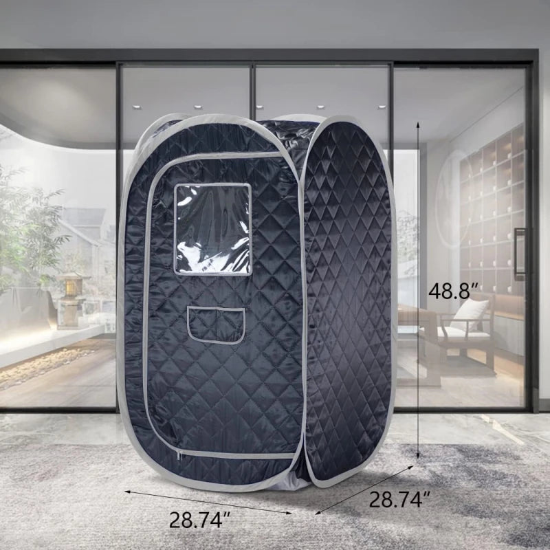 Steam Sauna Set Foldable One Person SPA Tent with 4L Larger Steamer,Remote Control, Weight Loss&Detox Паровая сауна SlimmingHut