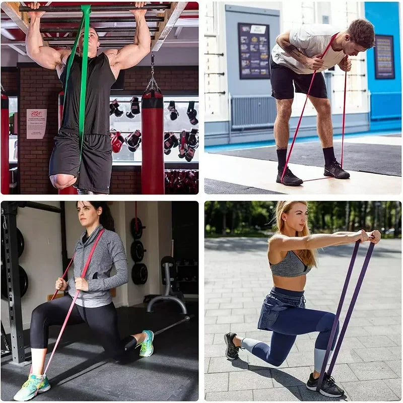 Heavy Duty Latex Resistance Band Exercise Elastic Band For Sport Strength Pull Up Assist Band Workout Pilates Fitness Equipment SlimmingHut