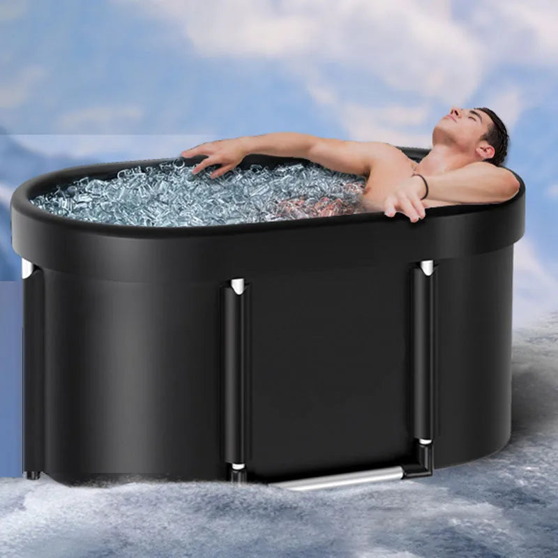 Ice Bath Tub with Cover for Athletes Portable Cold Plunge Tub 109 Gal Capacity for Cold Water Therapy Ice Baths at Home Outdoor SlimmingHut