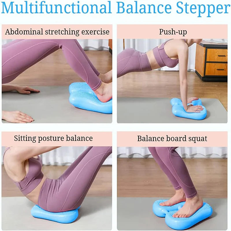 Foot Pedal Exercise Equipment Machine Step Fitness Aerobic Stepper Static Pedals Exercise Excercise Sports Foot Trainer Gym Body SlimmingHut