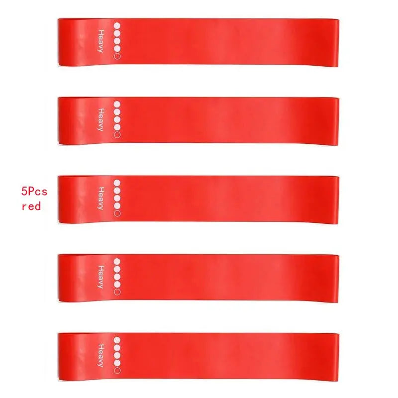 5Pcs/Set Yoga Resistance Rubber Bands Bodybuilding Elastic Bands Pilates Exercise Workout Bands Expander Belt Fitness Equipment - SlimmingHut