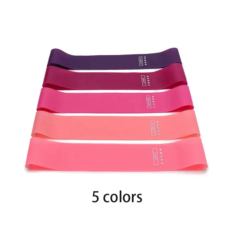 5Pcs/Set Yoga Resistance Rubber Bands Bodybuilding Elastic Bands Pilates Exercise Workout Bands Expander Belt Fitness Equipment - SlimmingHut