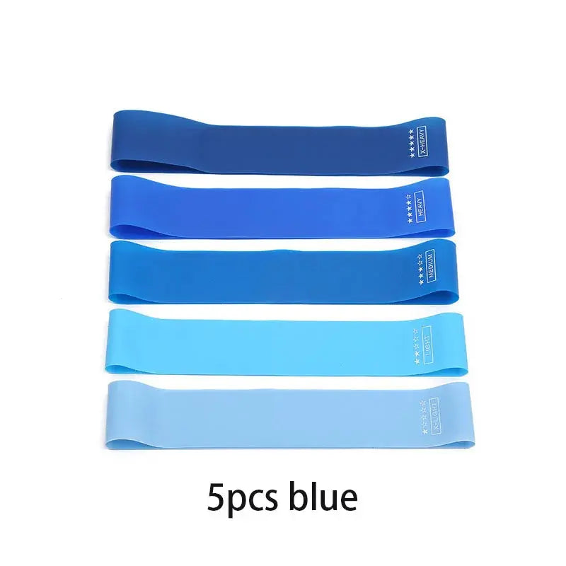 5Pcs/Set Yoga Resistance Rubber Bands Bodybuilding Elastic Bands Pilates Exercise Workout Bands Expander Belt Fitness Equipment - SlimmingHut