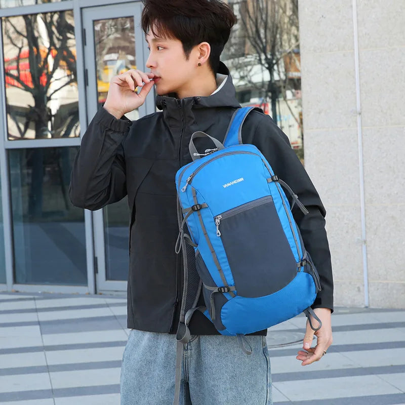 Backpack Men Women Unisex Nylon Travel Hiking Supplies Camping Gadgets Small Waterproof Sports Folding Bag Ultralight Backpack SlimmingHut