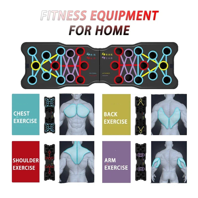 Multi-Function Push Up Board Foldable Push-Up Rack ABS Training Board Push Up Bars Exercise Men Fitness Equipment for Home Gym SlimmingHut