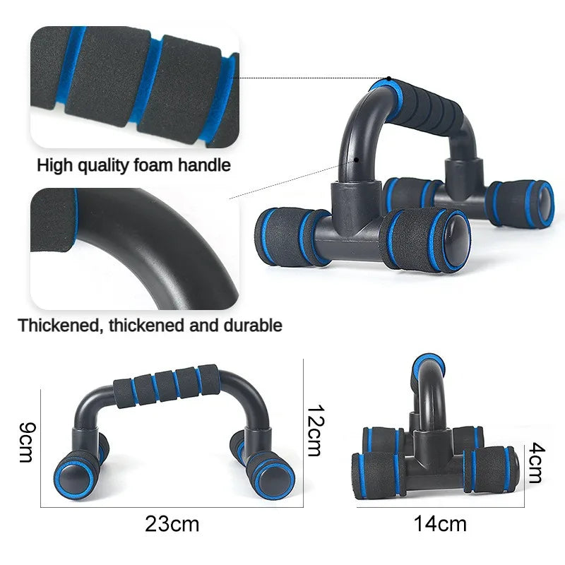 Push Up Bars Home Workout Rack Exercise Stand Fitness Equipment Foam Handle for Floor Men Women Strength Muscle Grip Training SlimmingHut