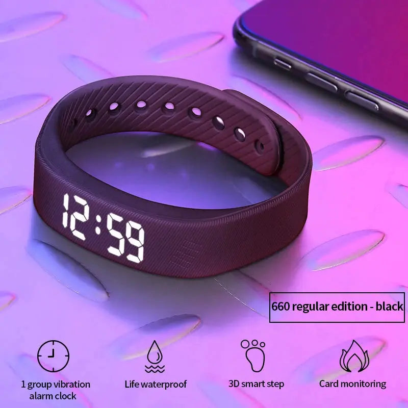 T5 Smart Multifunctional Wristband Fitness Bracelet IP65 Waterproof Sports LED Activity Sleep Tracker Smart Watch Pedometer - SlimmingHut