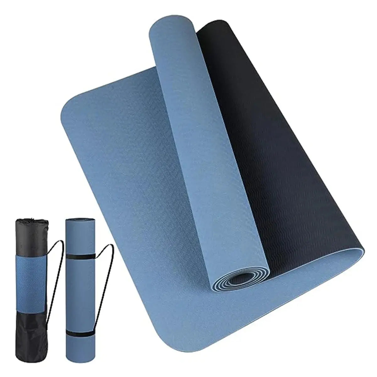 Thick two-color, non-slippery TPE yoga mat, high quality movement for fitness fitness in the home of the tasteless Pad180 * 57cm - SlimmingHut