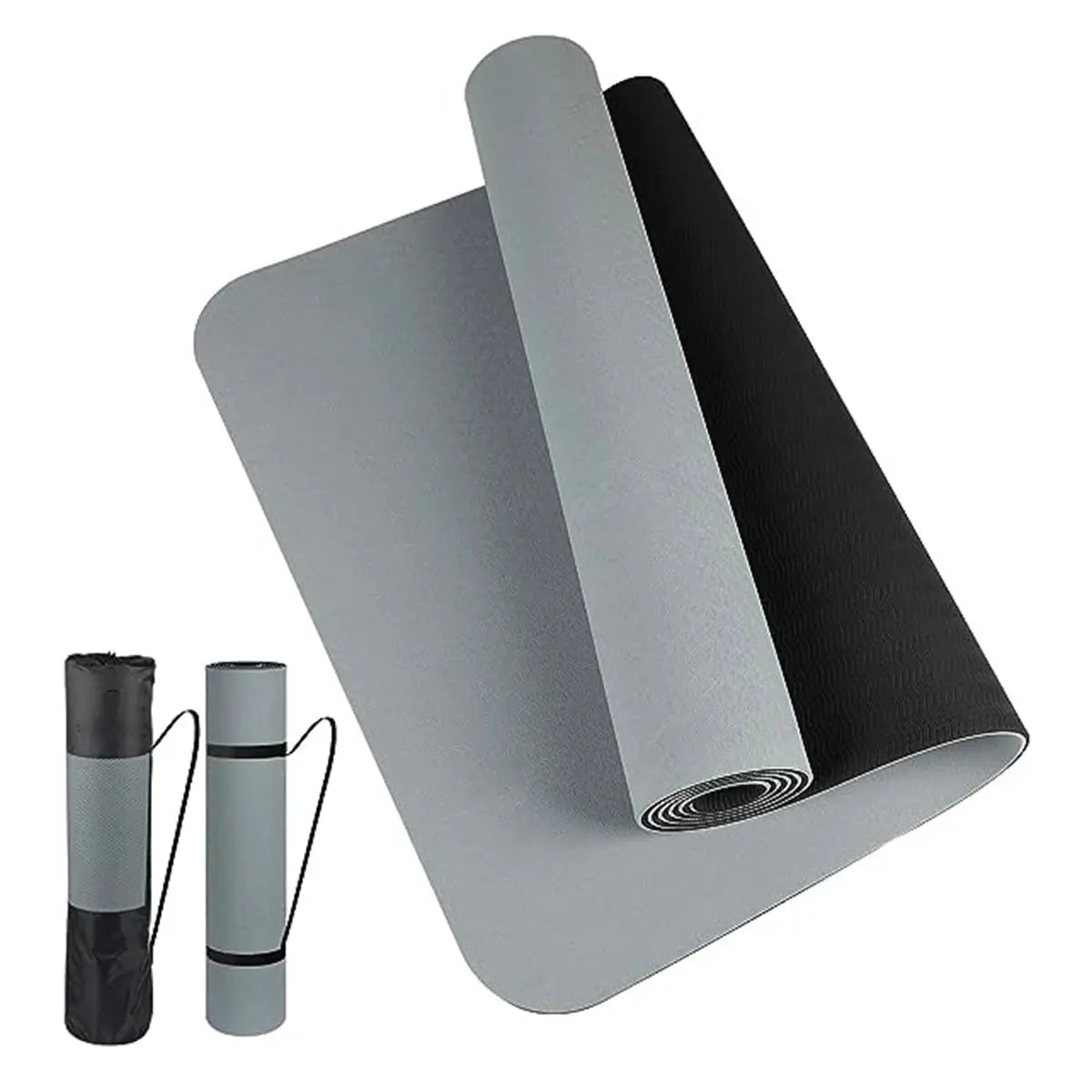 Thick two-color, non-slippery TPE yoga mat, high quality movement for fitness fitness in the home of the tasteless Pad180 * 57cm - SlimmingHut