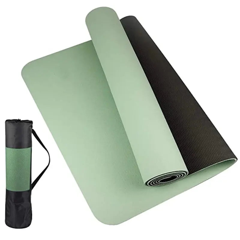 Thick two-color, non-slippery TPE yoga mat, high quality movement for fitness fitness in the home of the tasteless Pad180 * 57cm - SlimmingHut