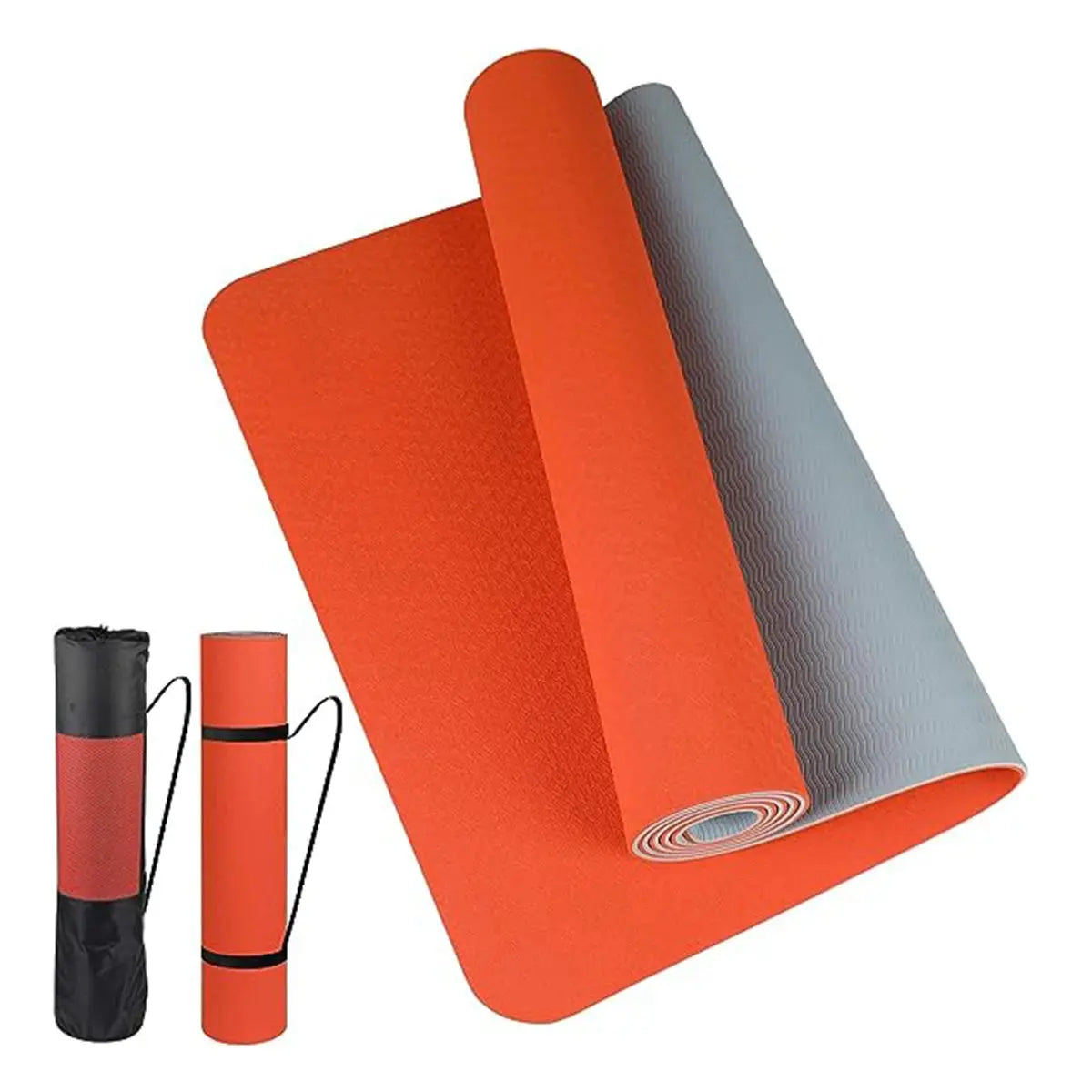 Thick two-color, non-slippery TPE yoga mat, high quality movement for fitness fitness in the home of the tasteless Pad180 * 57cm - SlimmingHut