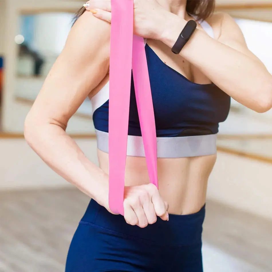 WOSWEIR Elastic Resistance Bands Yoga Training Gym Fitness Gum Pull Up Assist Rubber Band Crossfit Exercise Workout Equipment SlimmingHut