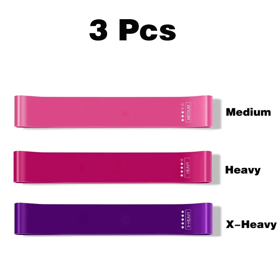 WOSWEIR Elastic Resistance Bands Yoga Training Gym Fitness Gum Pull Up Assist Rubber Band Crossfit Exercise Workout Equipment - SlimmingHut