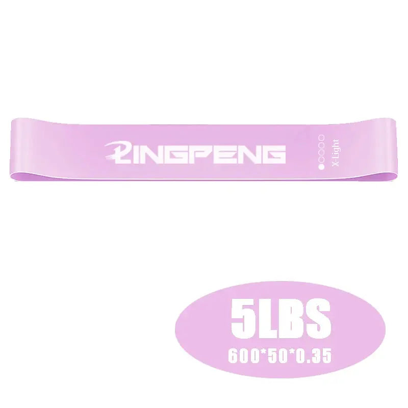 Yoga Resistance Rubber Band Fitness Level 5 Workout Elastic Band Expander Pilates Sports Training Gym Equipment - SlimmingHut