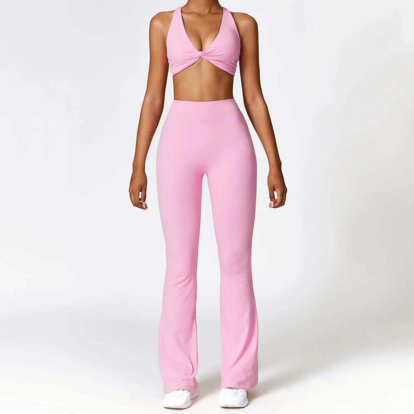 Yoga Set 2 Pieces Gym Set Workout Clothes for Women Seamless High Waist Leggings Sports Bra Suit Female Clothing Women Tracksuit - SlimmingHut