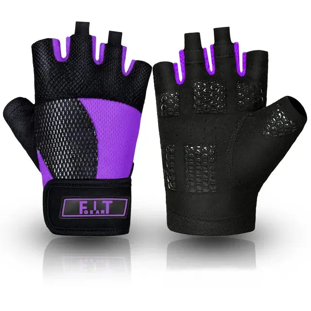 1 Pair Weightlifting Gloves Yoga Gloves for Women Body Building Gym Training Fitness Cycling Riding Gloves Workout Sports Gloves - SlimmingHut