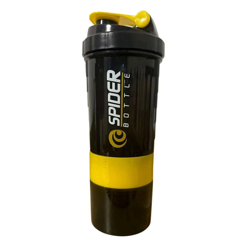 500ML/16oz Shaker Bottle Leak-proof Workout Shake Cup with Mixer Gym Sports Shaker Water Bottle with Pill & Supplement Storage - SlimmingHut